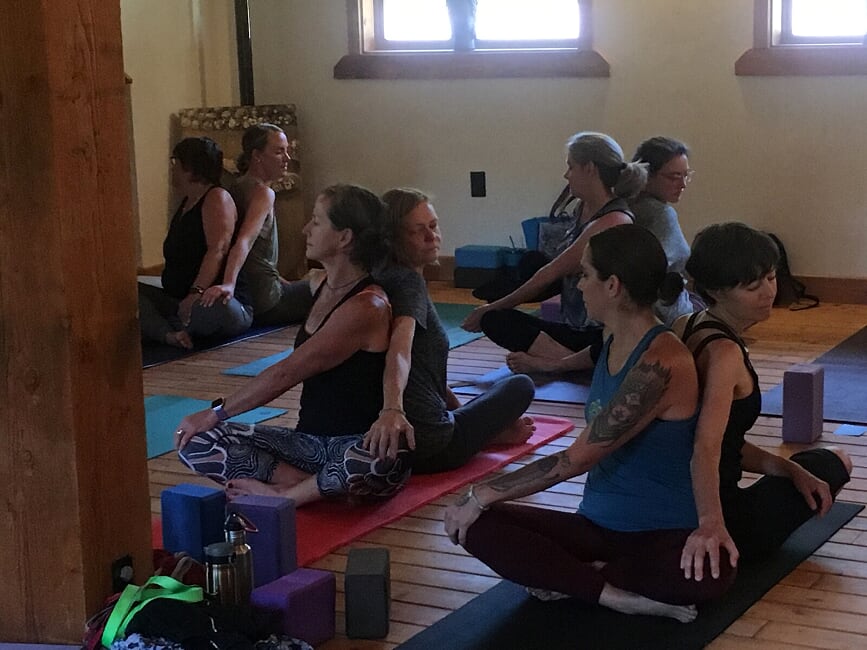 yoga loft at Vernonia Springs